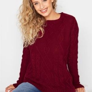 Long Tall Sally brand Cable Knit Sweaters, BRAND NEW TAGS ON